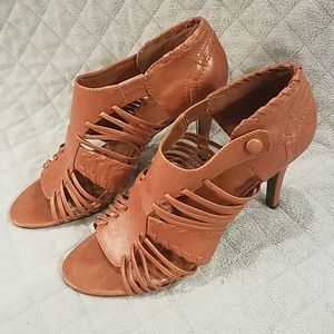 Nine West Strappy Leather Heels